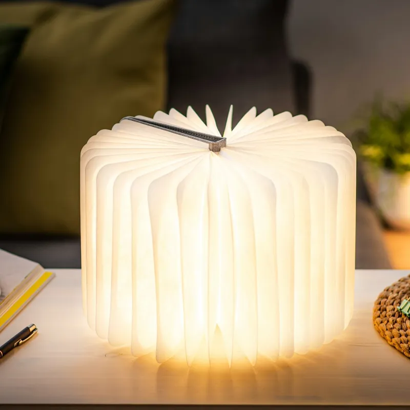 Gingko Large Smart Book Light in Urban Grey-4